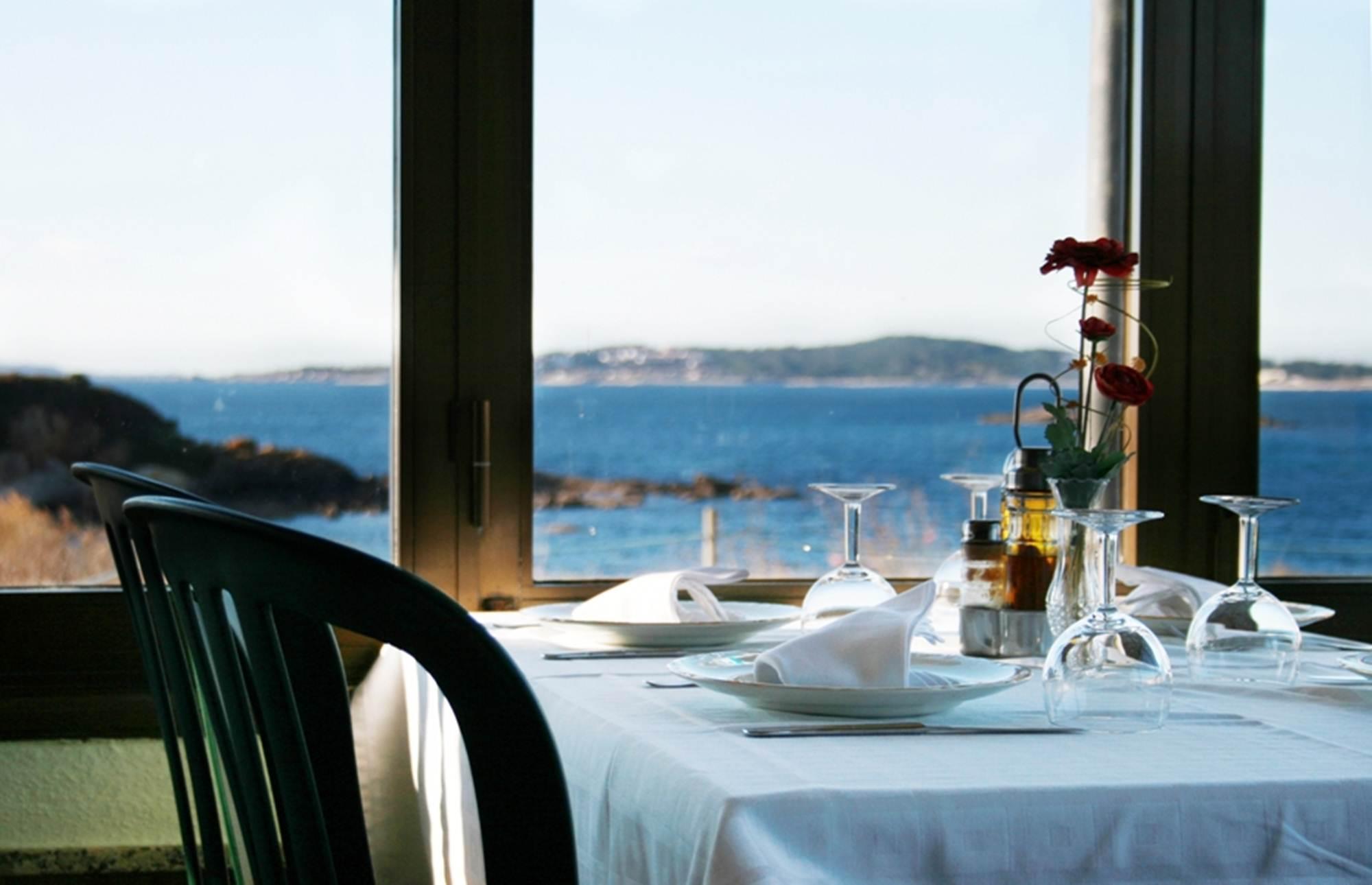 Hotel Delfin Azul Playa de la Lanzada Εστιατόριο φωτογραφία